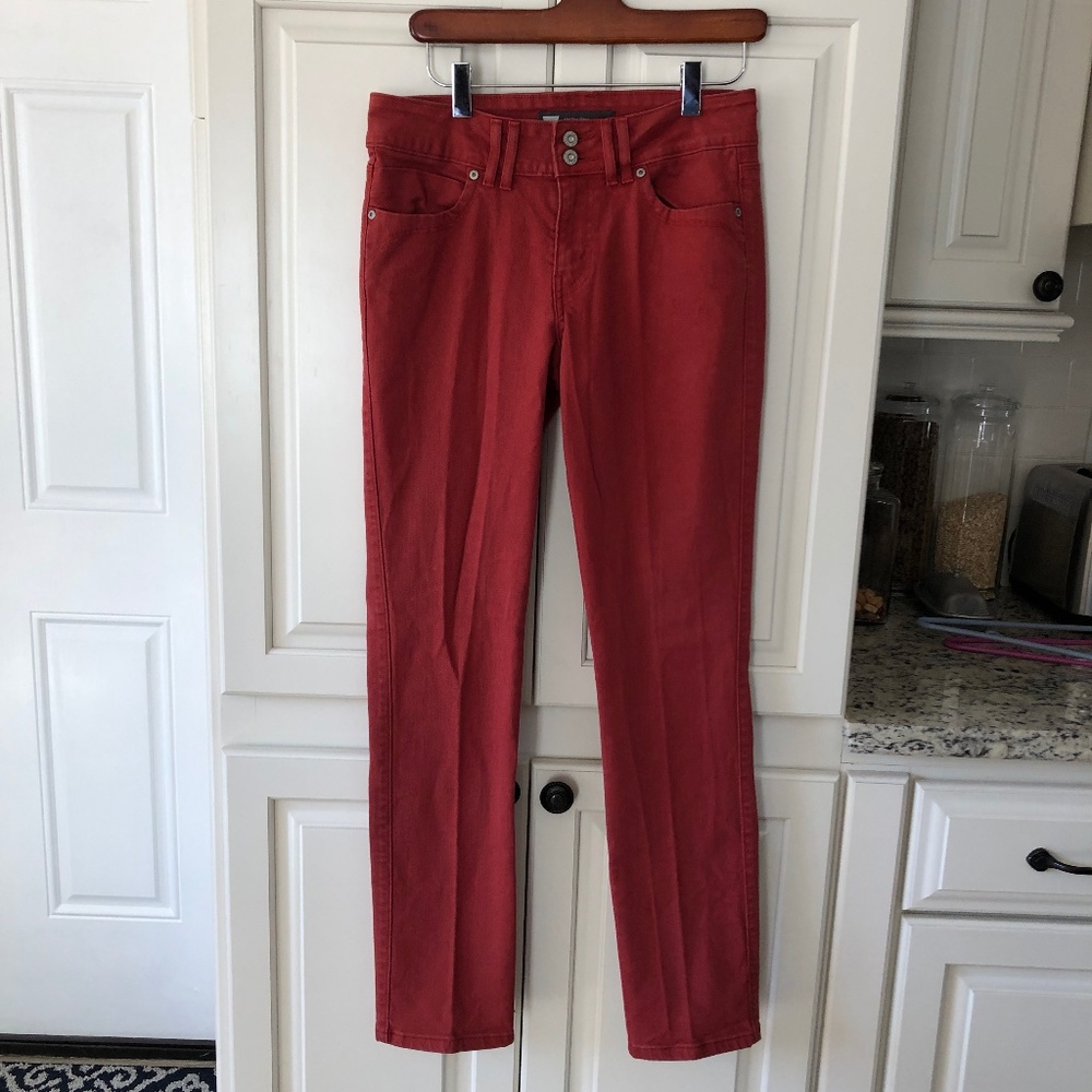Levi's Rusty Red Mid Rise Skinny Jeans Size 4M